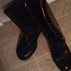 Black leather Tommy hilfiger boots